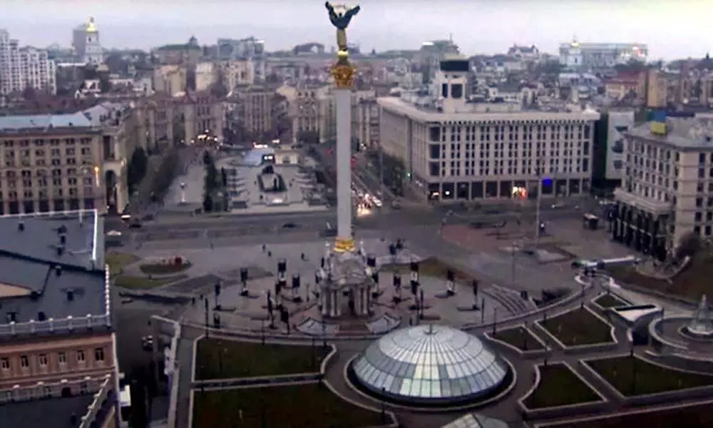 Air raid sirens in Ukraine capital; Russians pressure cities