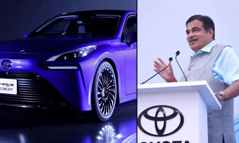 Gadkari launches hydrogen vehicle Toyota Mirai