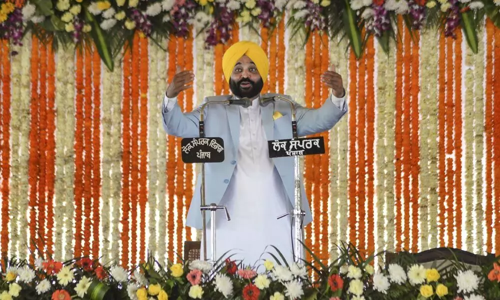 Mann sworn in as Punjab CM