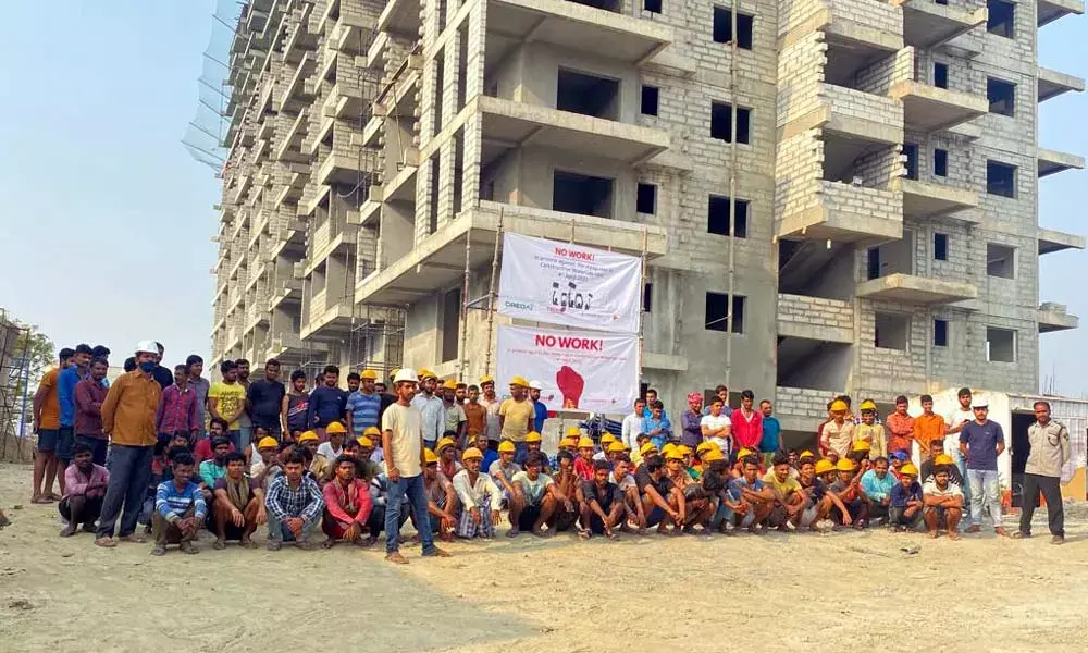 Credai, realty bodies observe No Work Day protest