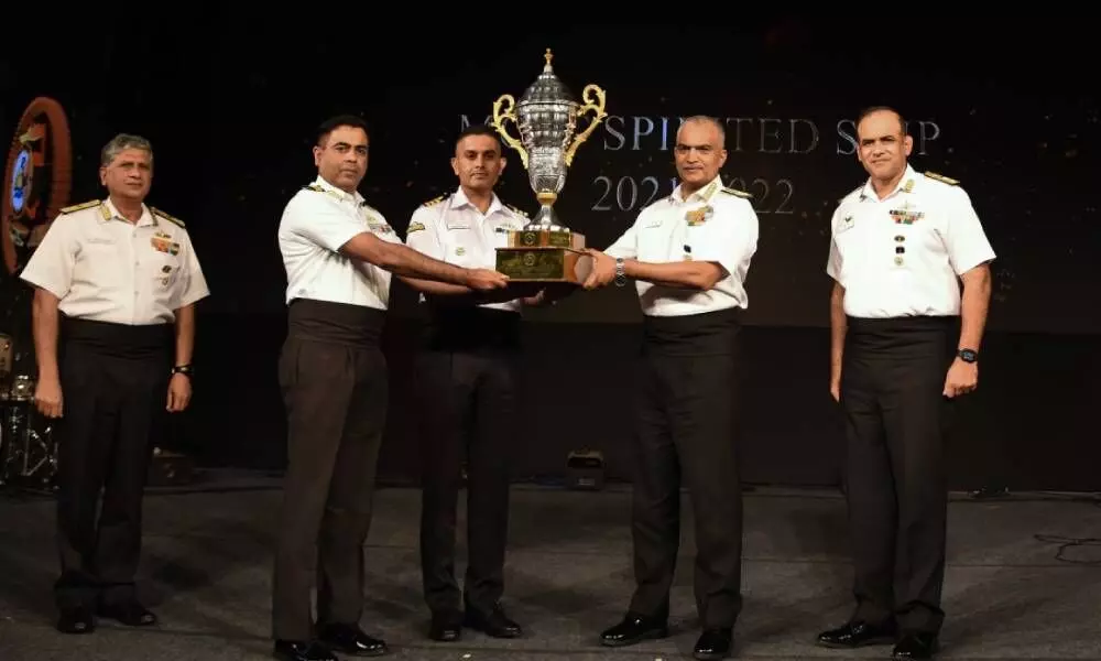 Naval ships awarded shields at Eastern Fleet golden jubilee fete