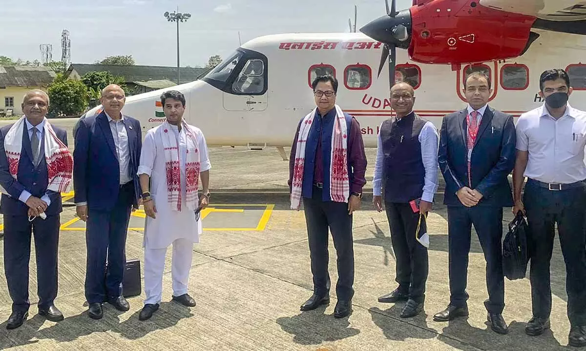 Made-in-India Dornier-228 aircraft takes off Made-in-India Dornier-228 aircraft takes off