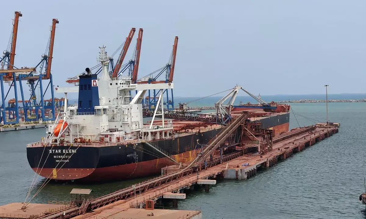 Vizag port handles largest dry bulk vessel