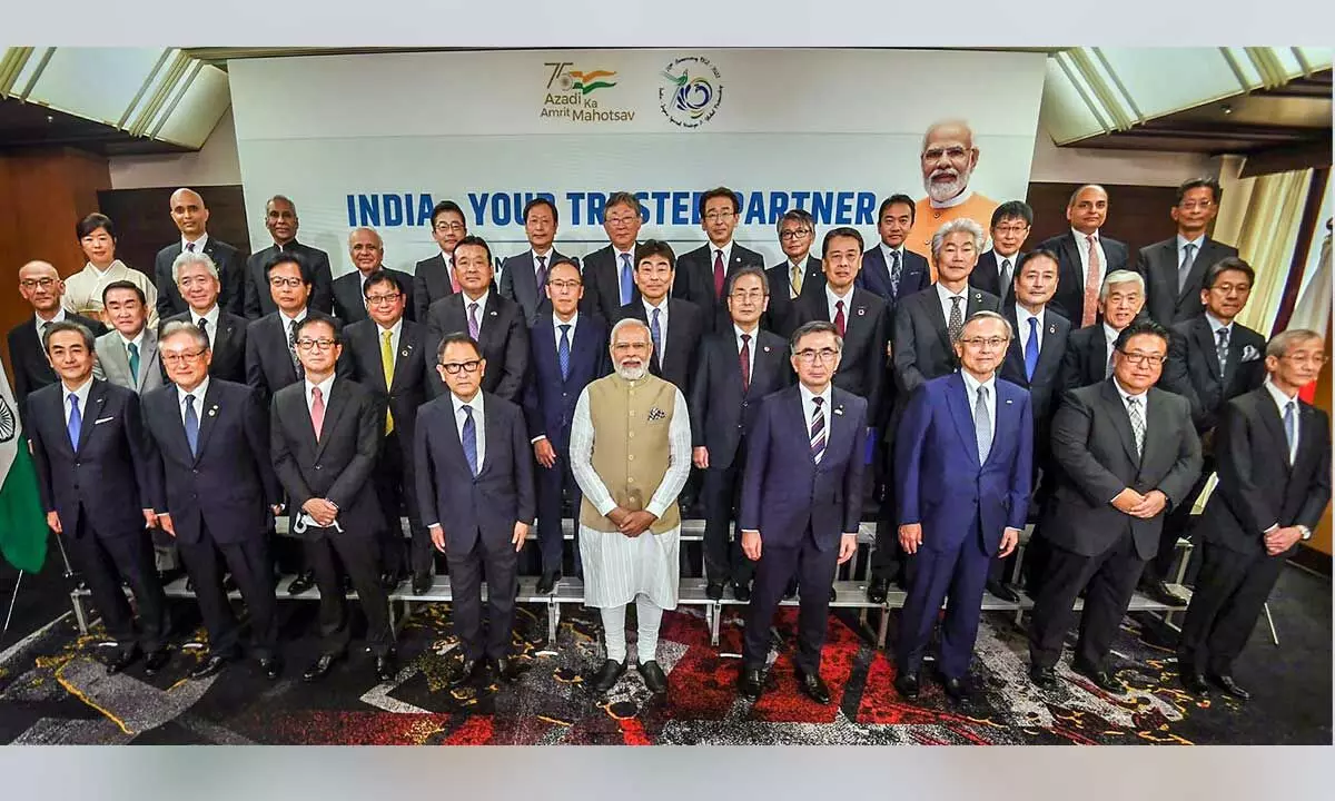 PM Modi meets top Japanese biz leaders