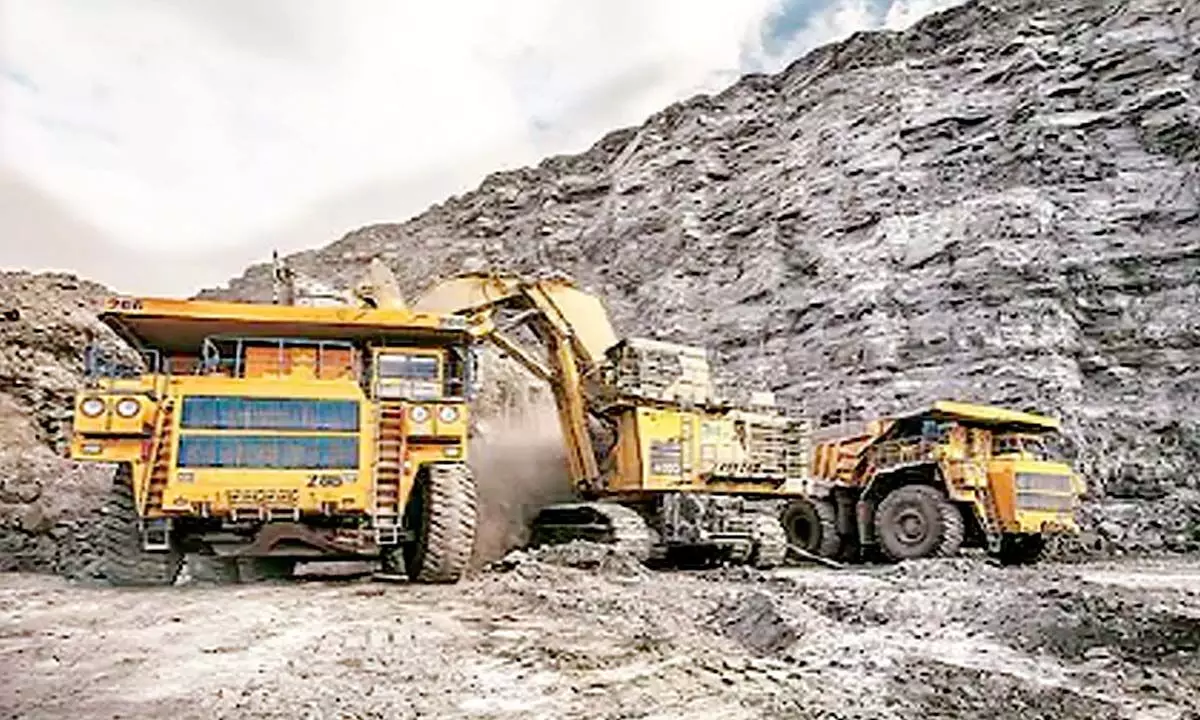 Auction of mineral blocks stabilising