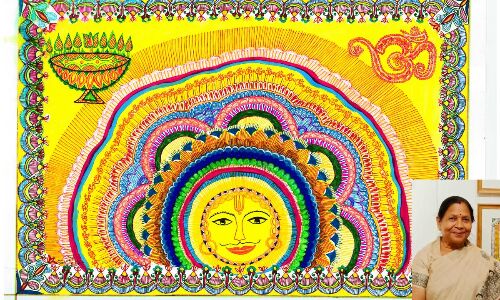 Manifestation of Mithilas culture in Savitri Labhs Madhubani Paintings