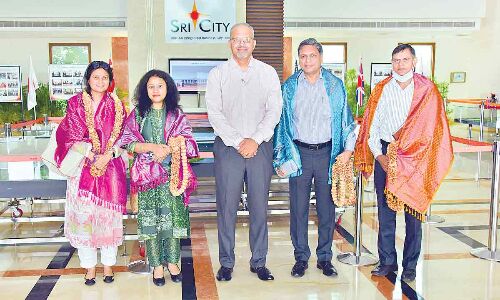 Delhi industries dept top brass visits Sri City Delhi industries dept top brass visits Sri City
