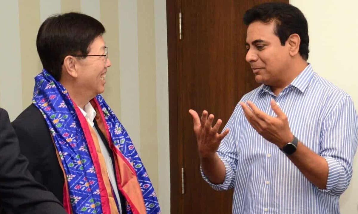 KTR urges Foxconn to set up plant in TS