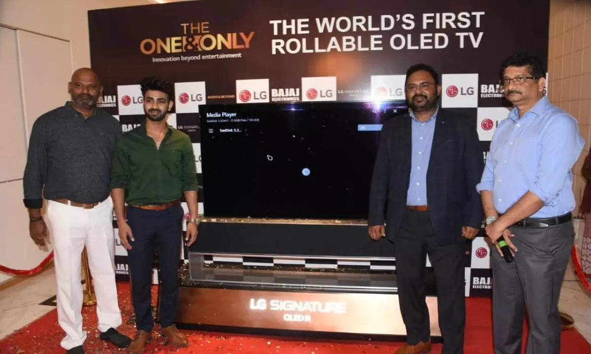 LG launches rollable television in Hyderabad