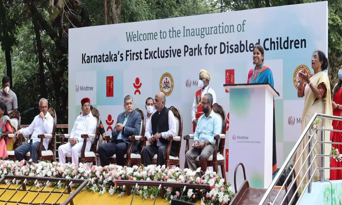 Governor unveils an exclusive park for Disabled Children in Bengaluru