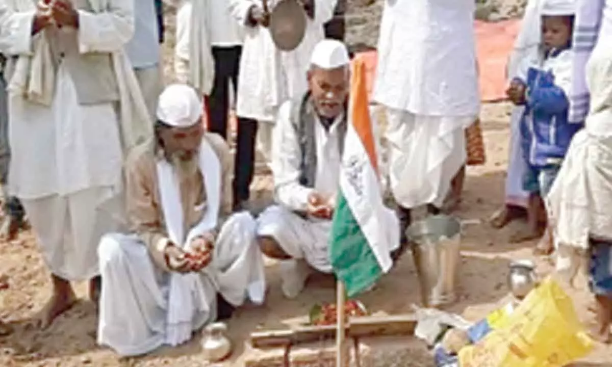 Since 1917, this tribal community have been worshipping the Tricolour daily