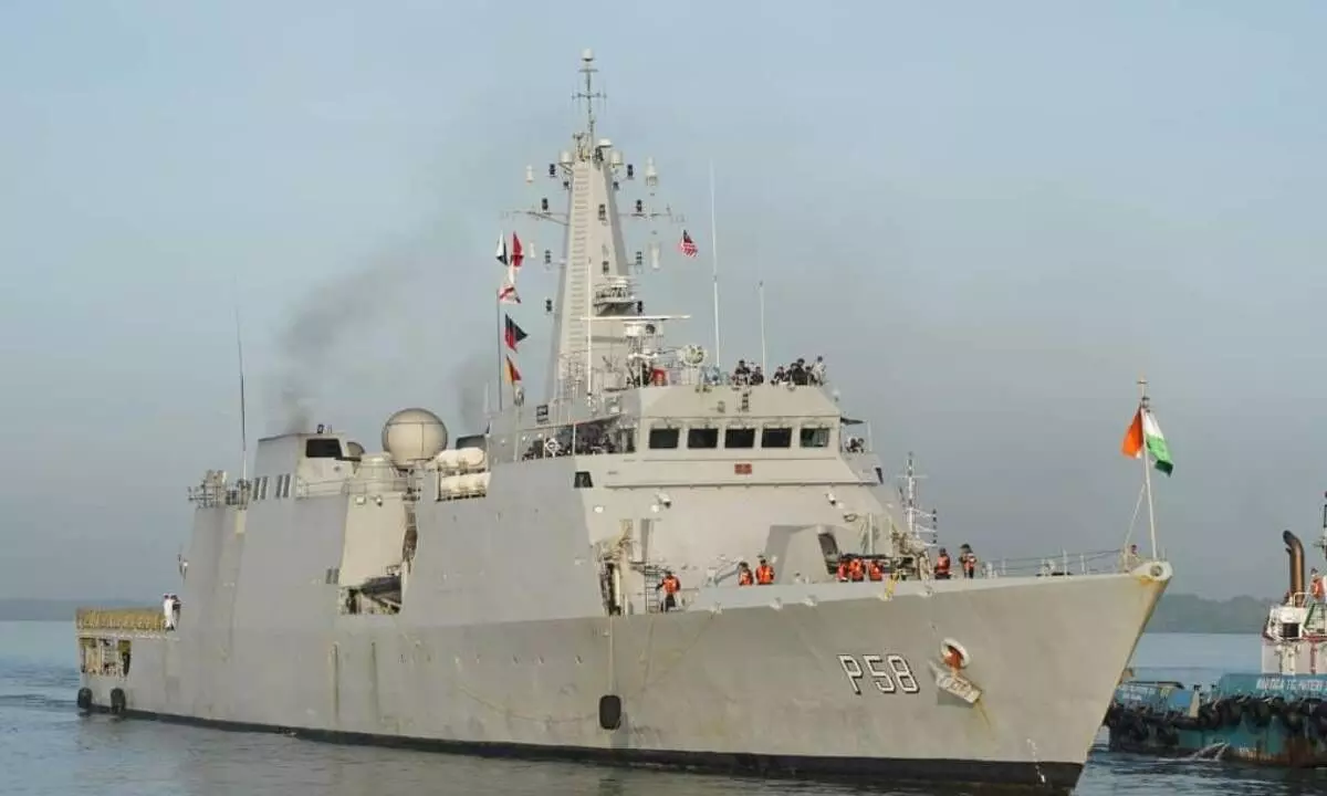 INS Sumedha visits Port Klang in Malaysia