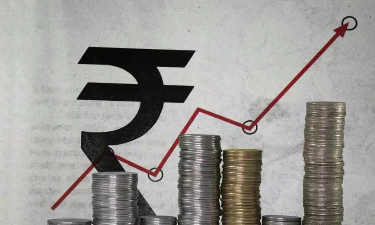 Rupee gains 40 paise to 1-mth high