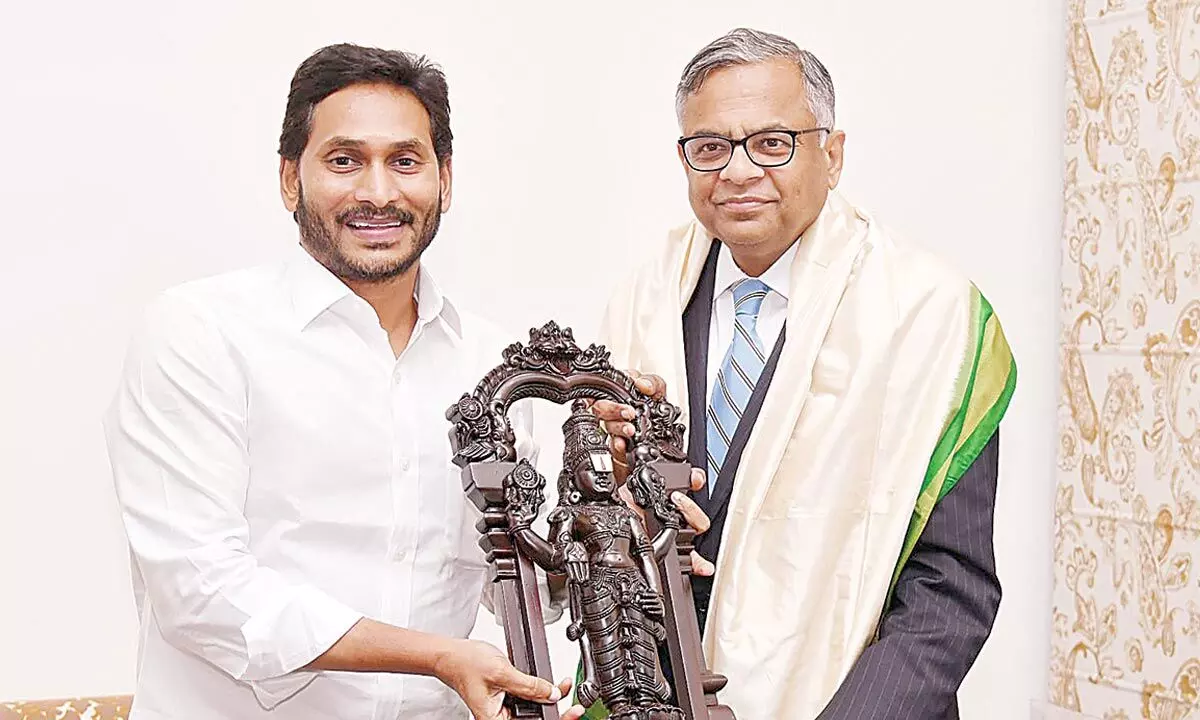 Tata Sons Chairman meets Andhra CM