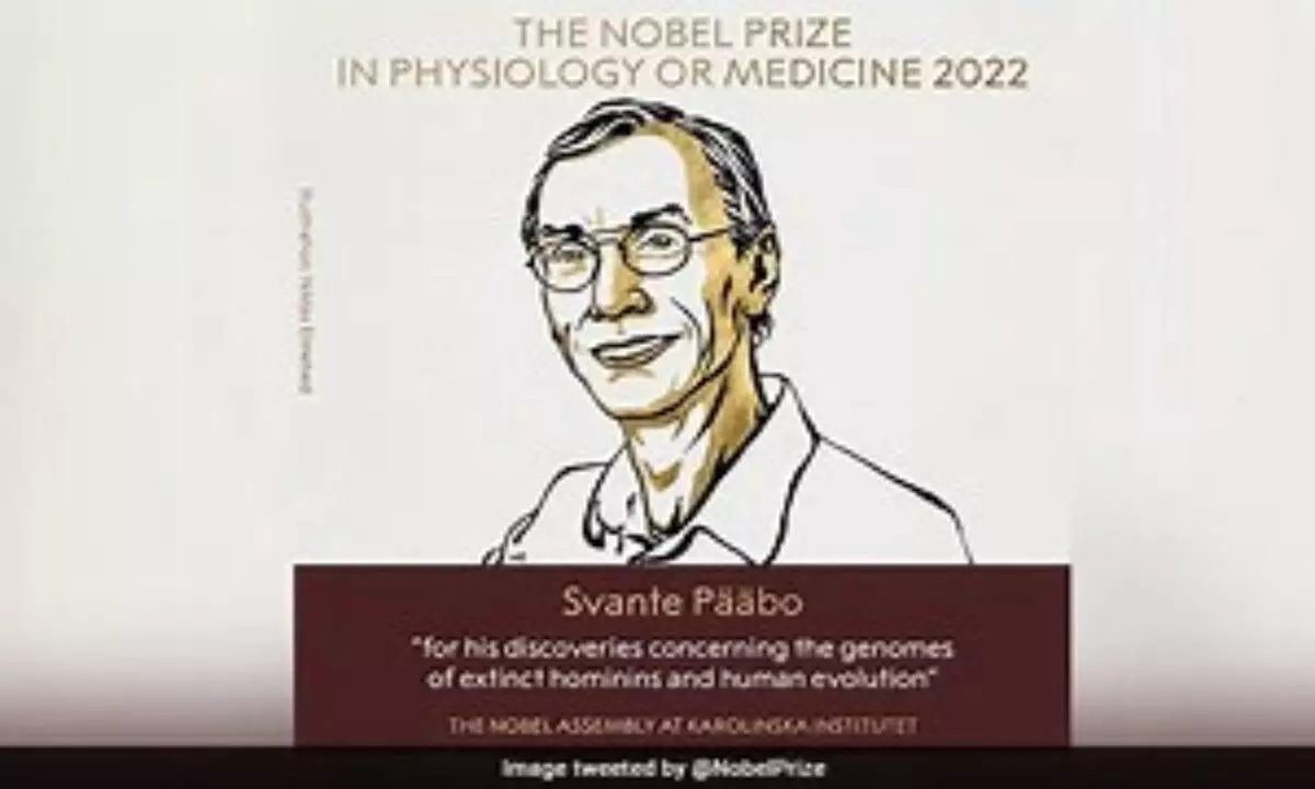 Swedish scientist Svante Paabo wins Nobel Prize this year for discoveries on human research on evolution