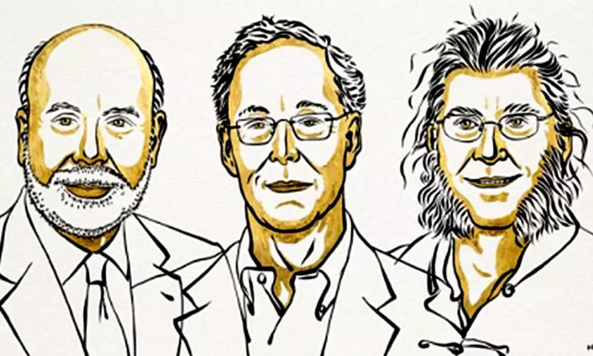 Ex-Fed chair, 2 others win Economics Nobel