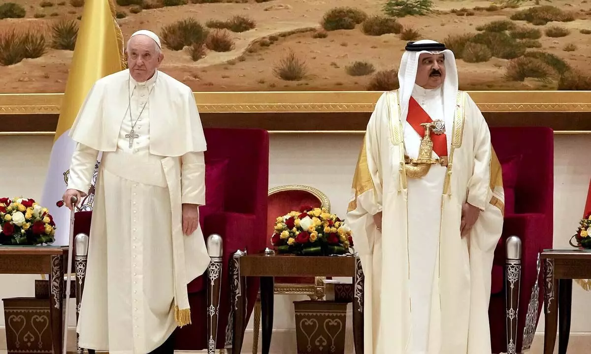 Pope’s Bahrain visit focusses on religious harmony