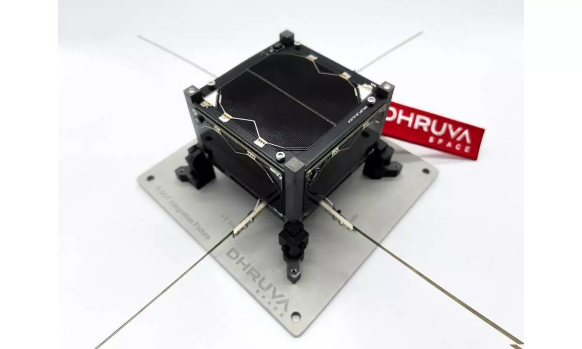 An image of the Thybolt satellite by Dhruva Space, the launch of which was facilitated by IN-SPACe & ISRO