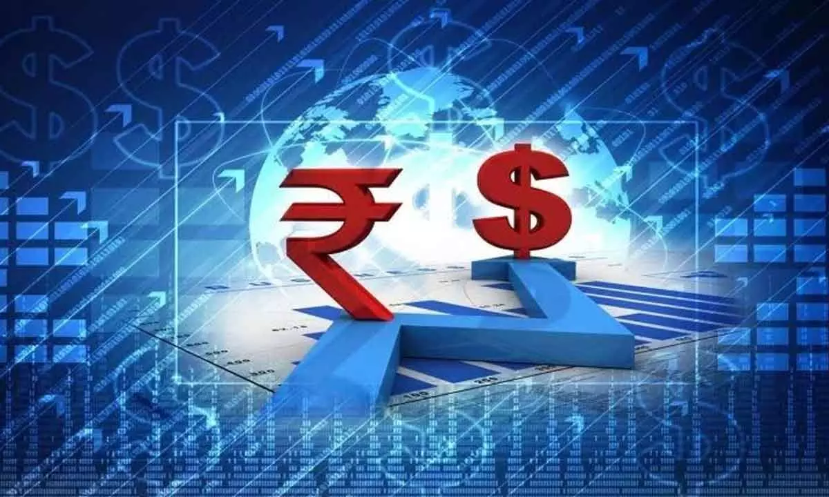 Rupee falls 2ps to 81.80/USD