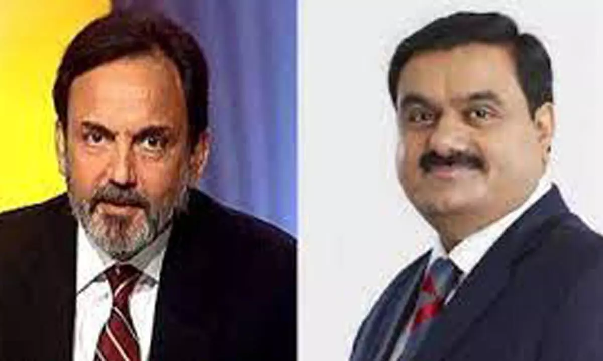 What is common between Prannoy Roy and Adani