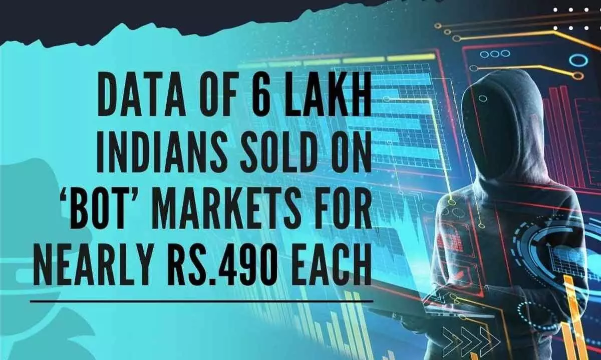 Data of 6 lakh Indians on the block these days