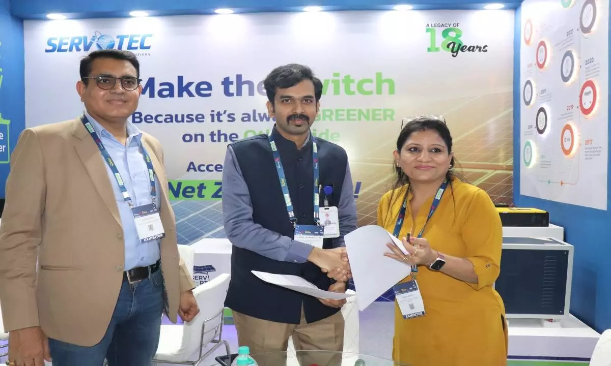 Servotech inks pact with NSEFI to install solar-powered EV-charging carport