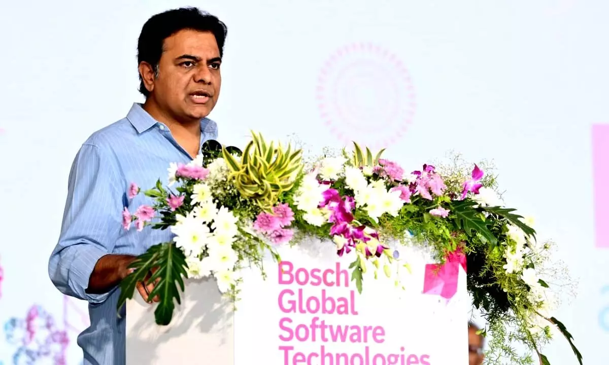 Telangana’s minister for information technology, industry and commerce KT Rama Rao