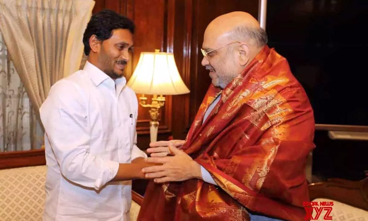 Andhra Pradesh Chief Minister YS Jagan Mohan Reddy and Union Home Minister Amit Shah