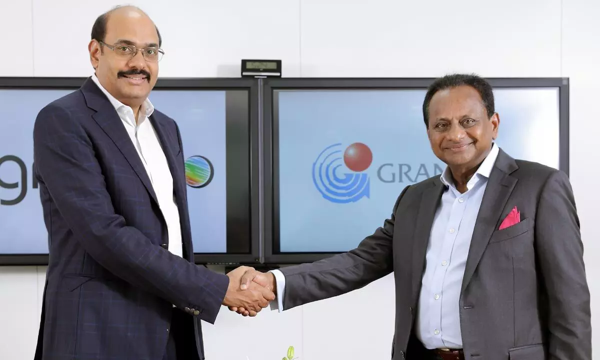 Mahesh Koli, Founder, President & Joint MD, Greenko Group and Dr Krishna Prasad Chigurupati, CMD, Granules India Ltd