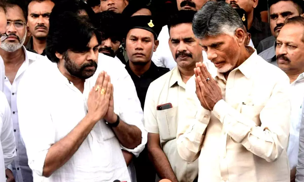 Pawan Kalyan and N Chandrababu Naidu