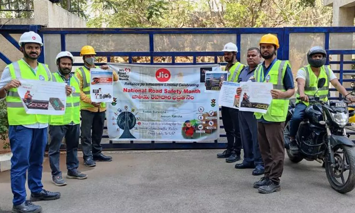 Jio observes road safety week in Telangana