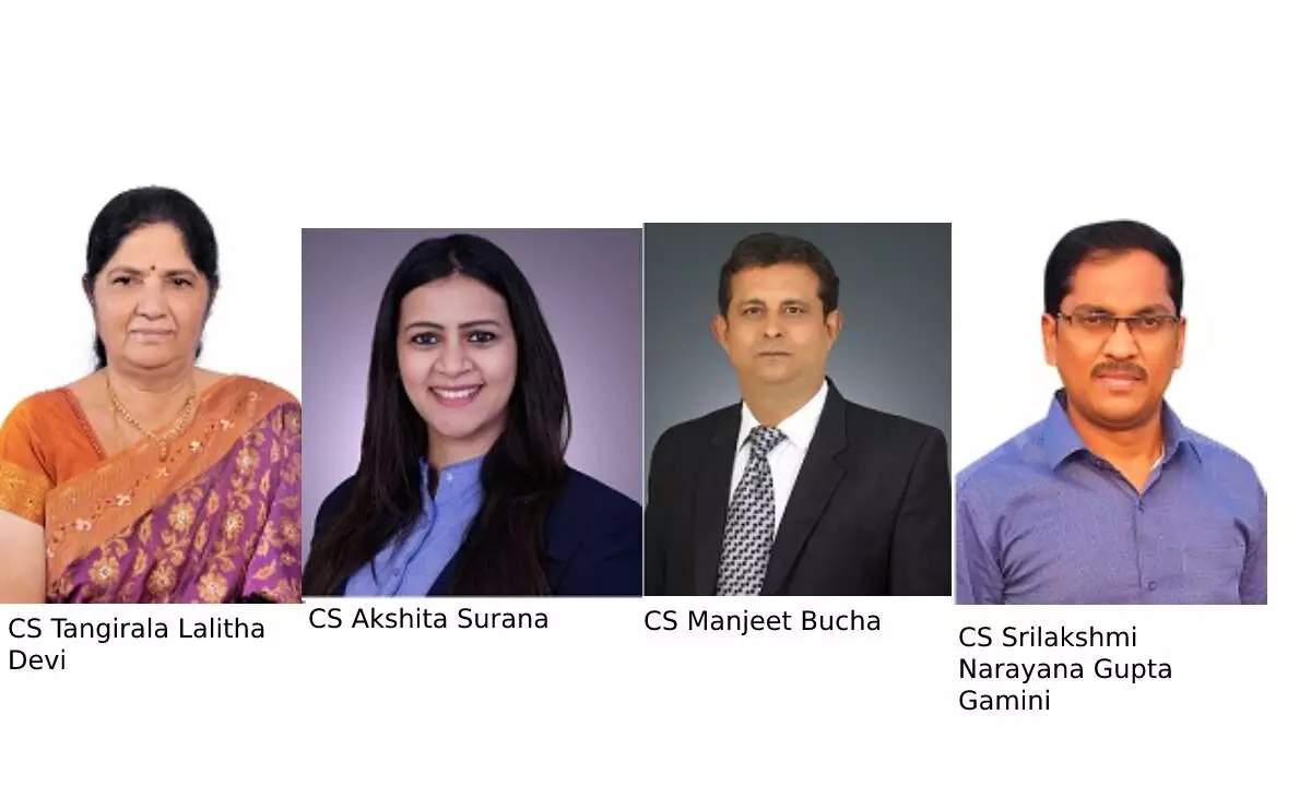 New Office Bearers of the ICSI Hyderabad Chapter for the Year 2023