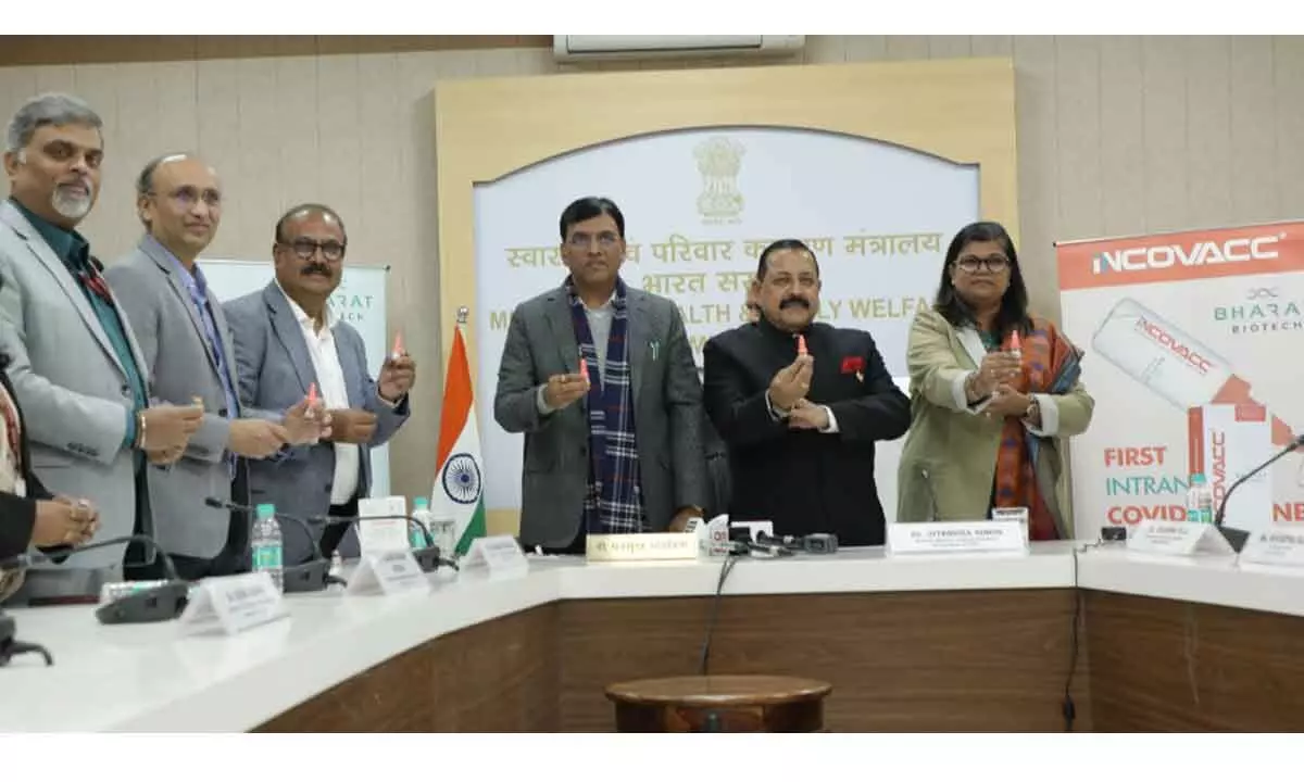 Bharat Biotech launches nasal Covid vaccine