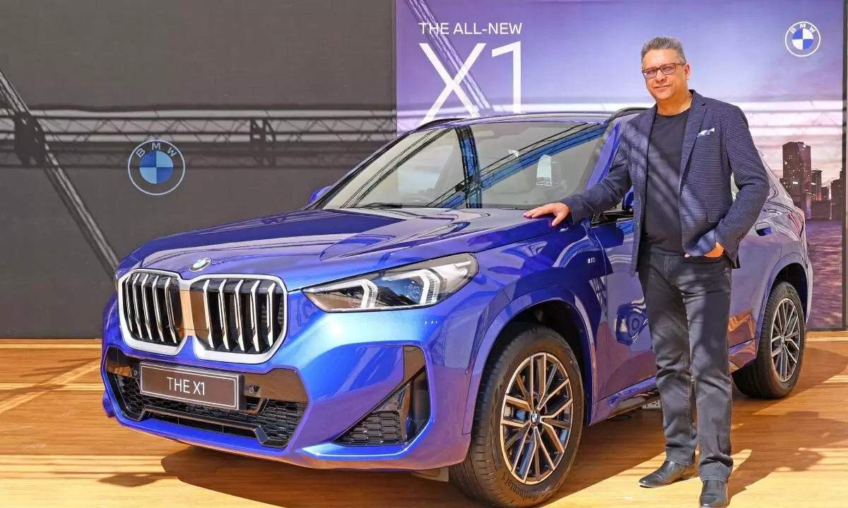 Mr. Vikram Pawah, President, BMW Group India  at the launch of the BMW X1