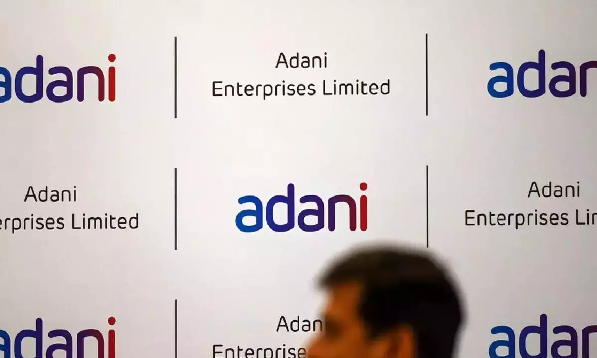 Adani stocks in red