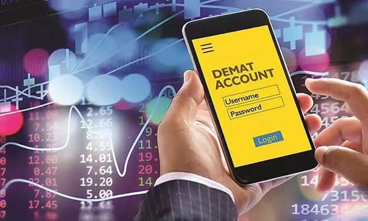 Demat accounts rise 39% to `10.6 cr in Nov 2022