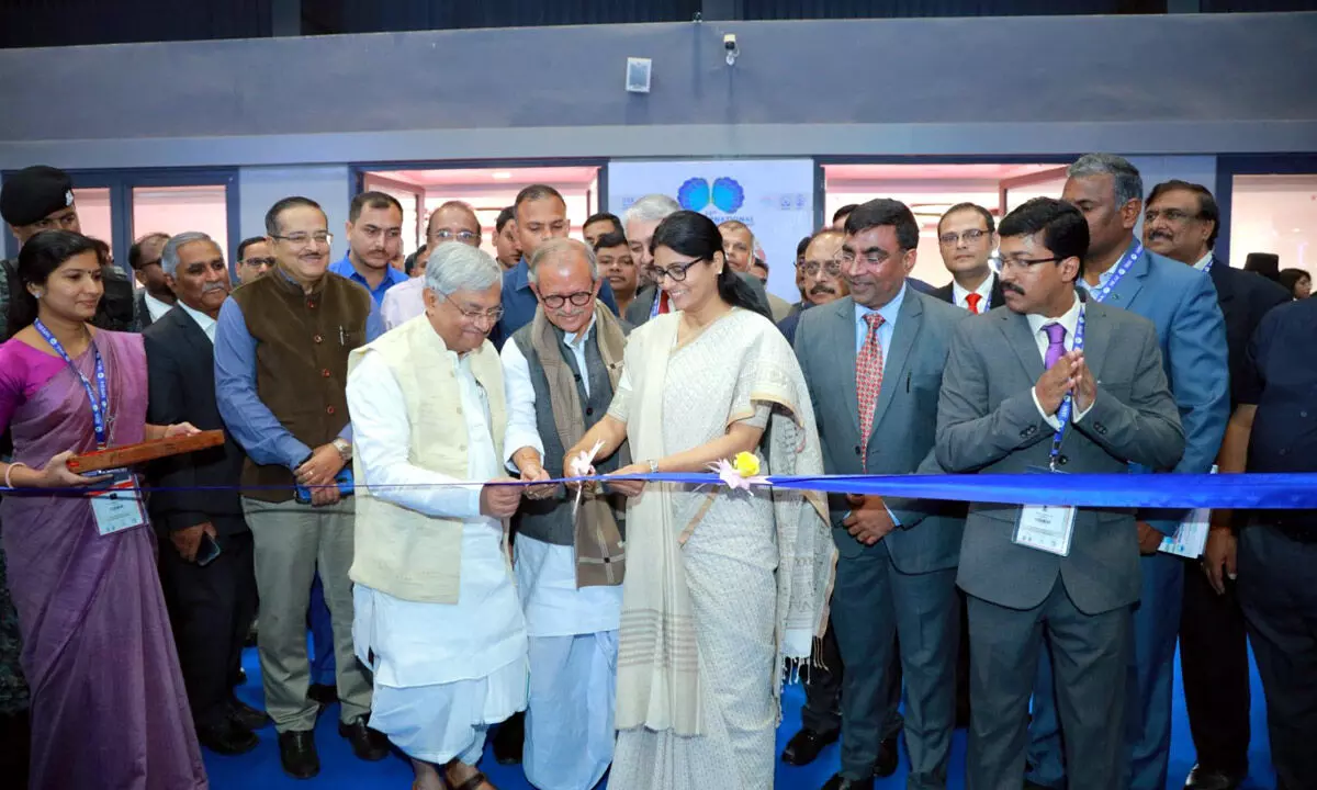 Union Minister of State for Commerce and Industry Anupriya Patel inaugurating 23rd edition of the India International Seafood Show in Kolkata on Wednesday