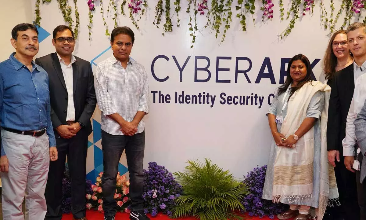 KT Rama Rao at the launch of CyberArks new R&D Centre in Hyderabad on Wednesday