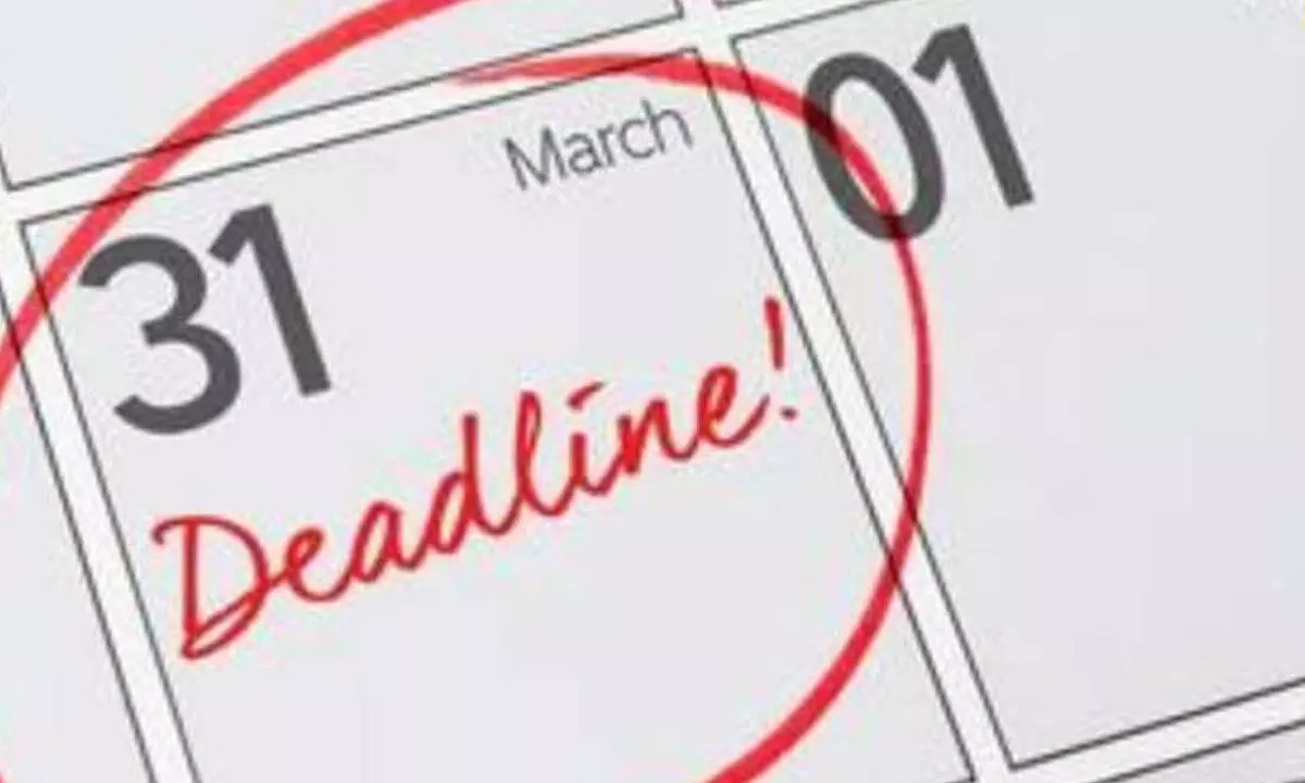 Complete following tasks before March 31 to avoid penalties