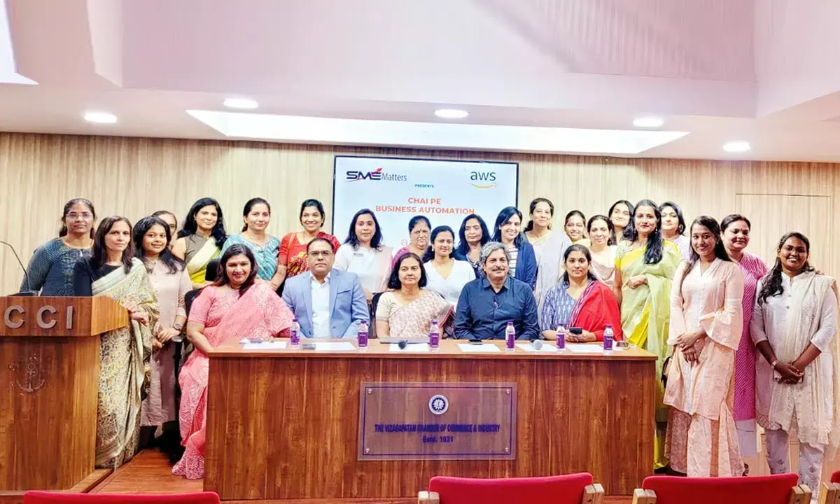 Members of Women’s Wing – VCCI, Amazon Web Services, MSMEmatters and Aaroh Consulting with MSME’s in Visakhapatnam