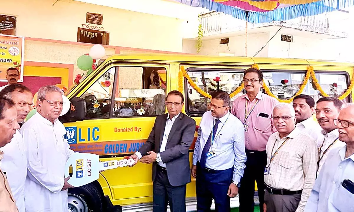 LIC donates school bus to NGO