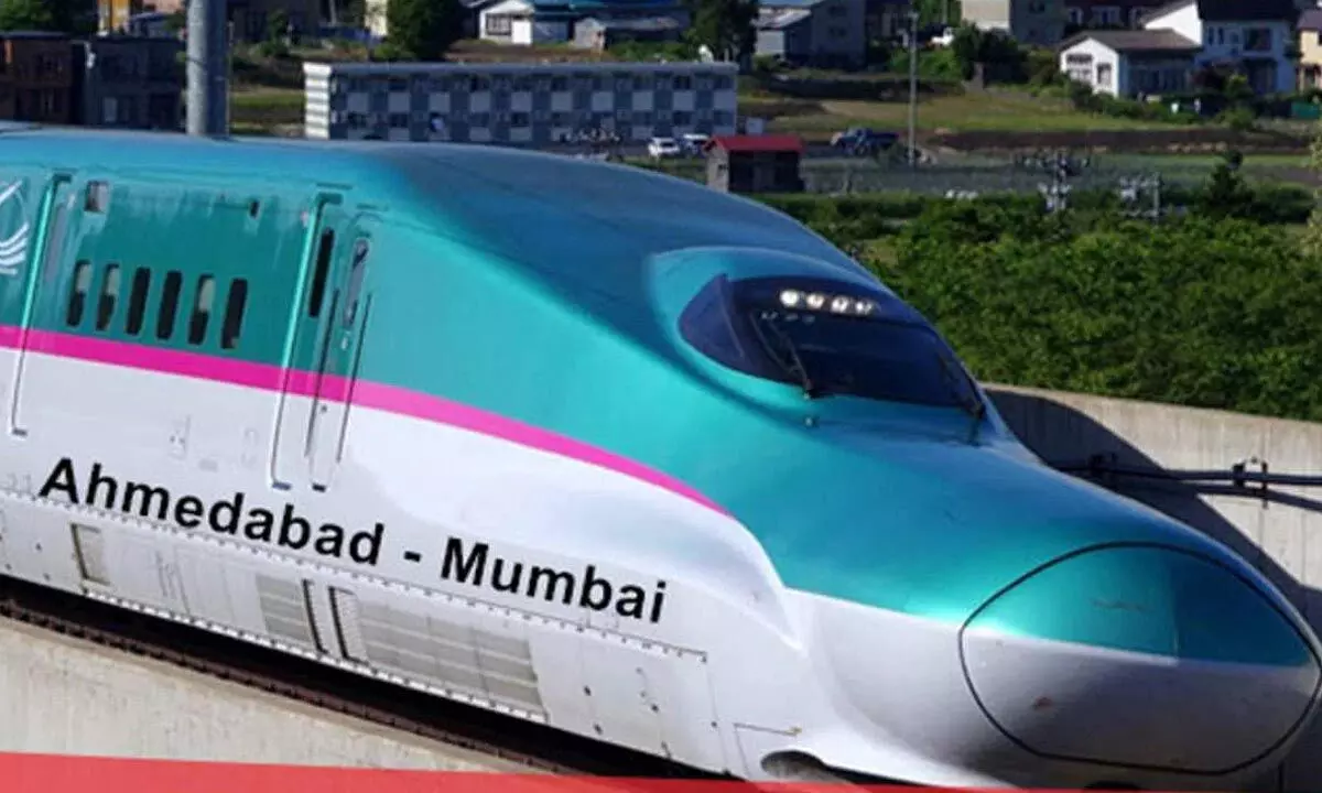 Mumbai-Ahmedabad Bullet Train crawls