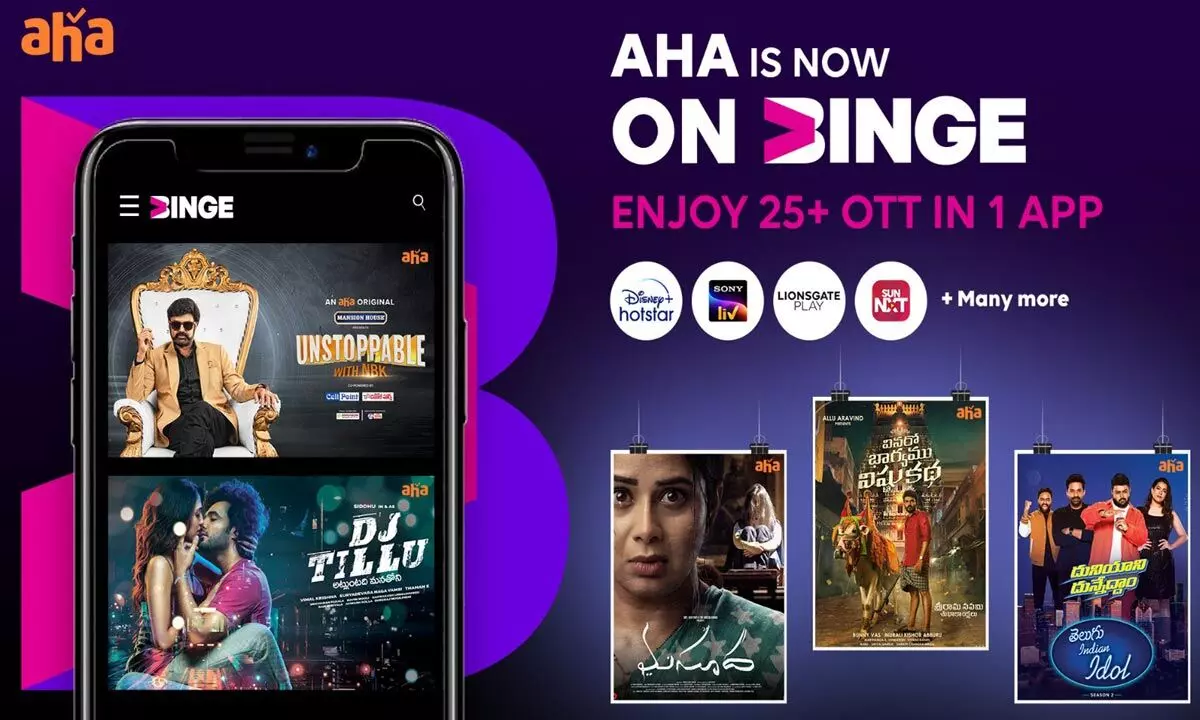 Telugu OTT app ‘aha’ now on Tata Play Binge