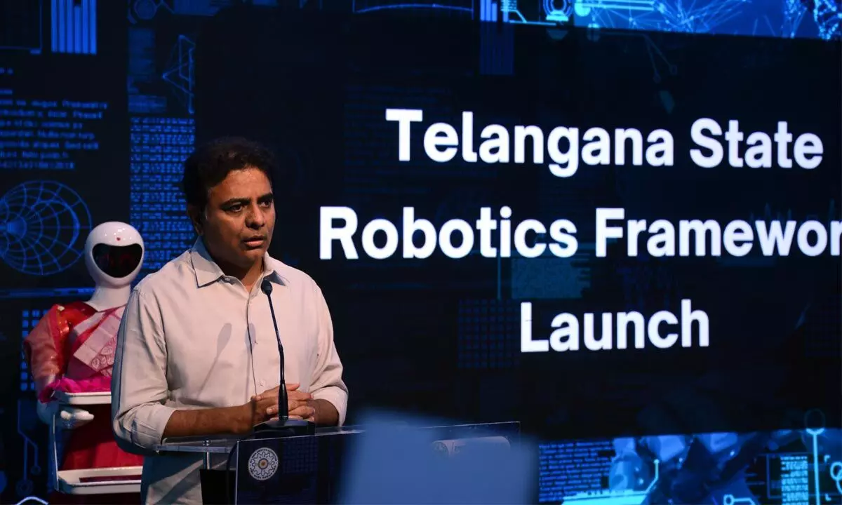 State IT and Industries Minister KT Rama Rao launched Telangana State Robotics Framework here on Tuesday.