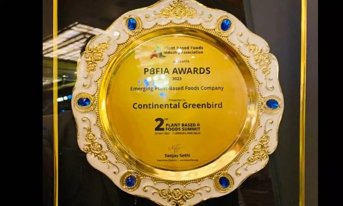 Continental Greenbird conferred with ‘Emerging Plant-Based Food Company’ by PBFIA
