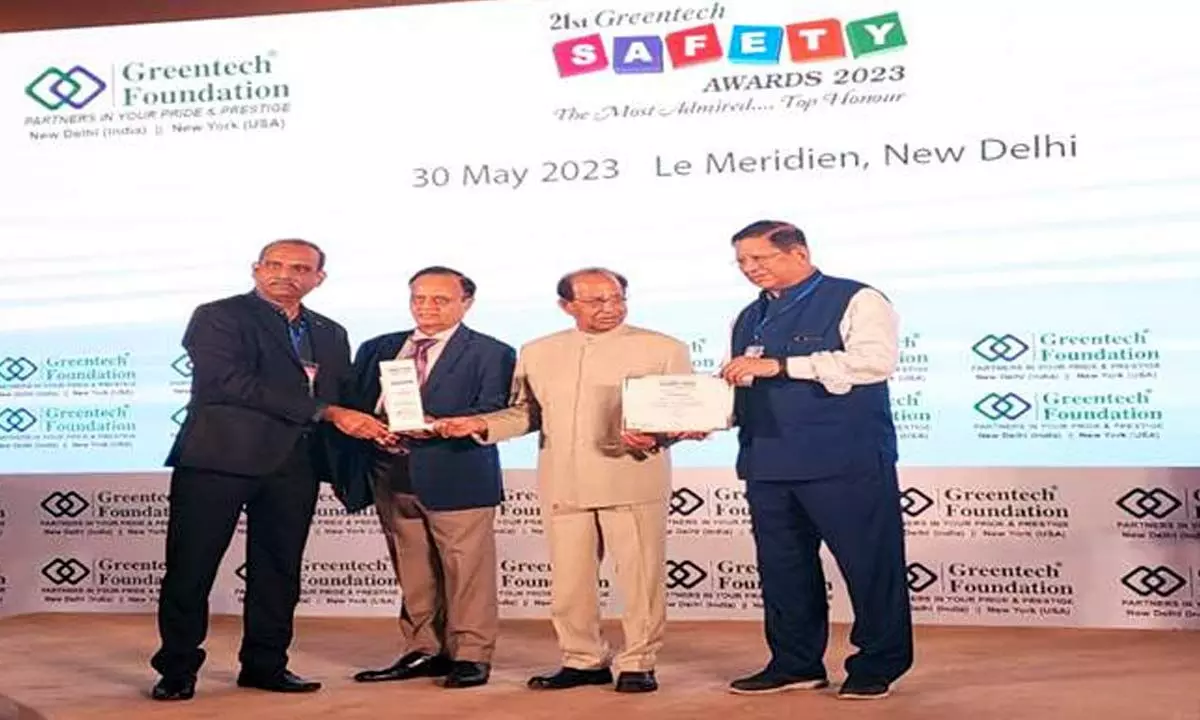 RINL gets GreenTech Award for safety