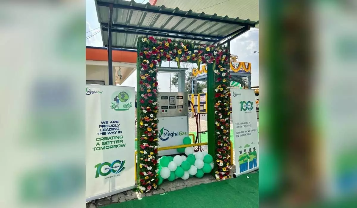 Megha Gas opens 100th CNG station in Telangana Megha Gas opens 100th CNG station in Telangana