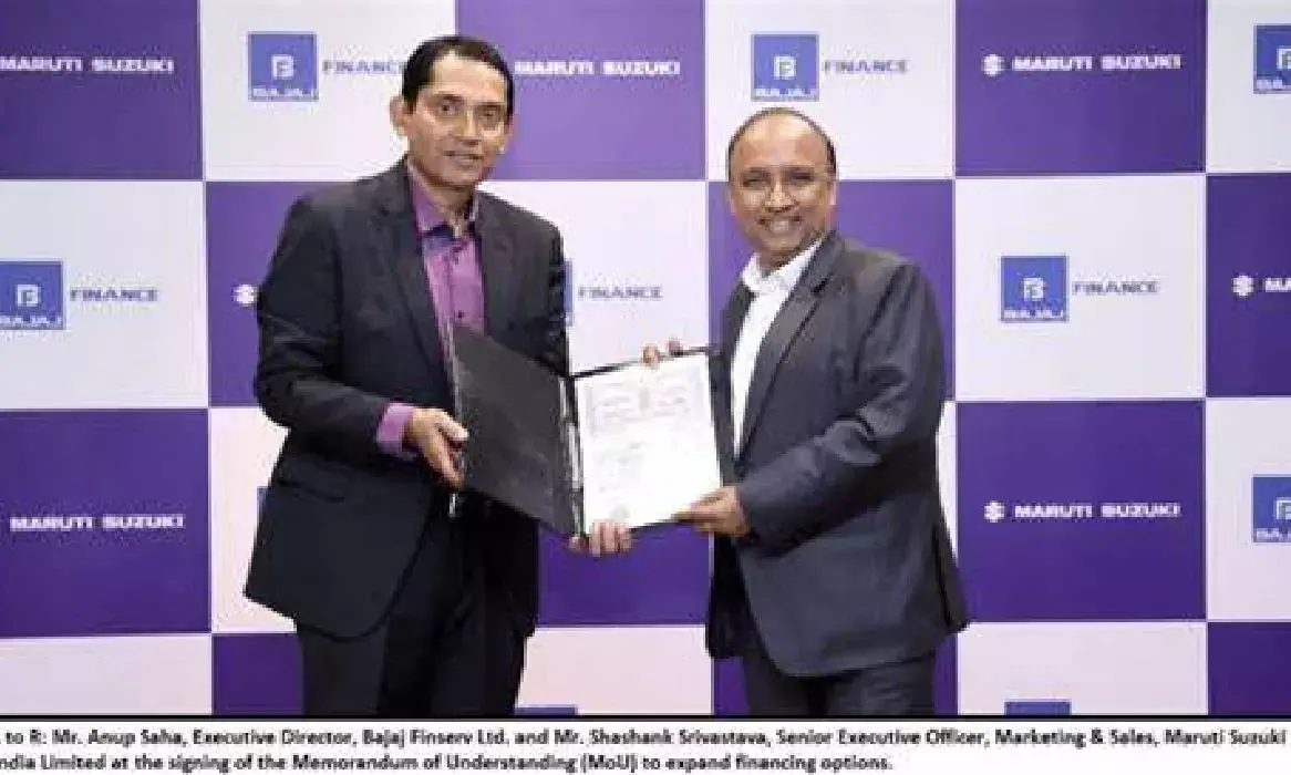 Maruti Suzuki partners with Bajaj Finance to expand financing options