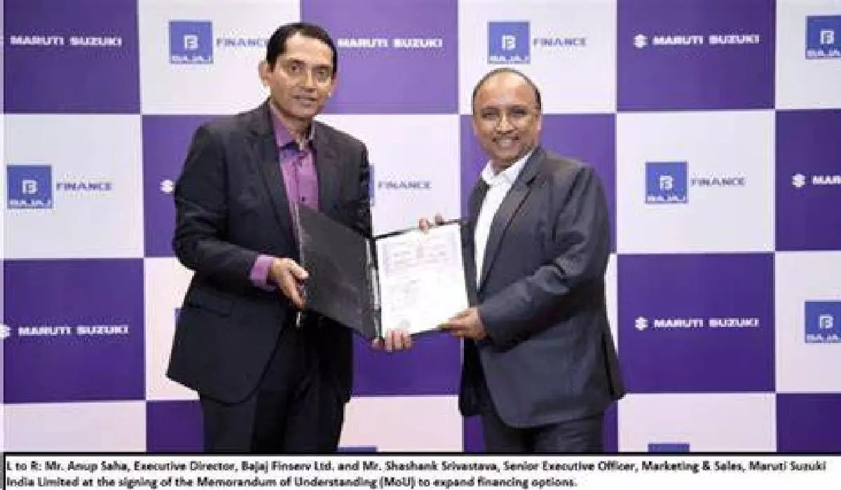Maruti Suzuki partners with Bajaj Finance to expand financing options
