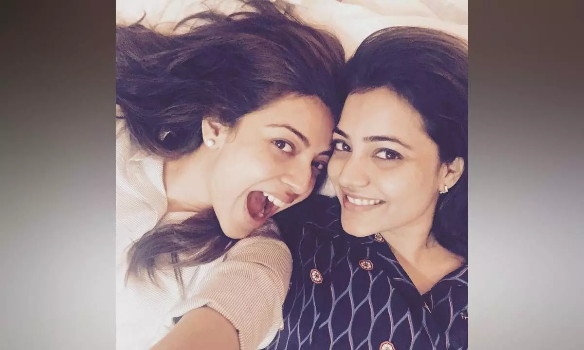 Kajal Aggarwals playful brawl with sister Nisha caught on camera; Watch the video now!